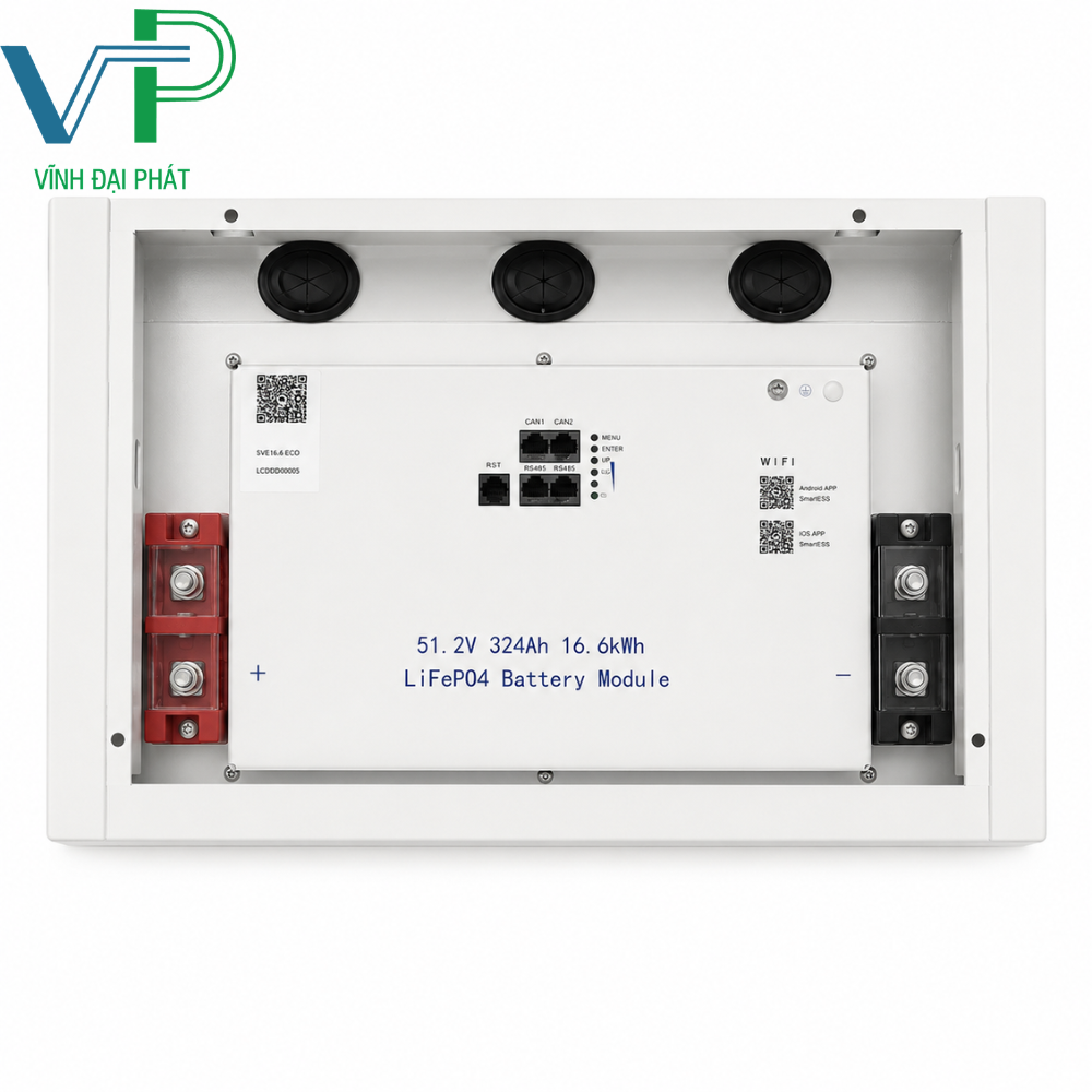Pin lưu trữ điện mặt trời SVE 16.6 ECO | 16,6KW 51,2V 324Ah - Ảnh 3