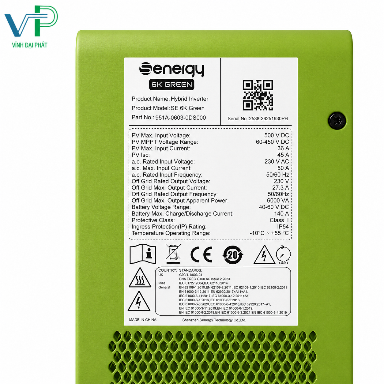 Inverter Hybrid Senergy 6KW Green 1 pha - SE 6K GREEN - Ảnh 6